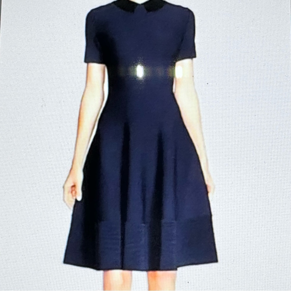 Kate Spade Midnight Blue Midi Dress look for the silver lining